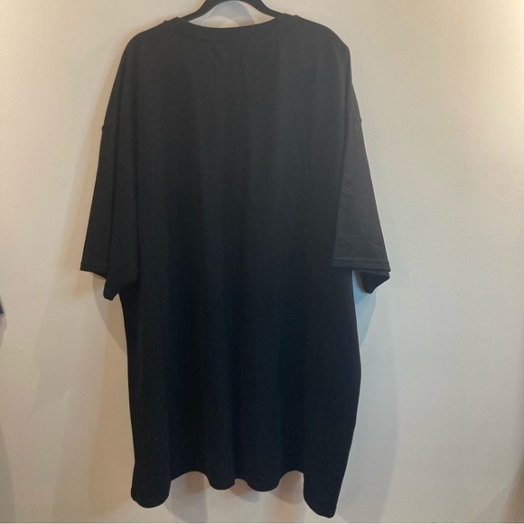 EMMA KNUDSEN Sz 2X Oversized Cotton Blend Short Sleeve Tunic Jersey Knit Dress - Picture 2 of 8
